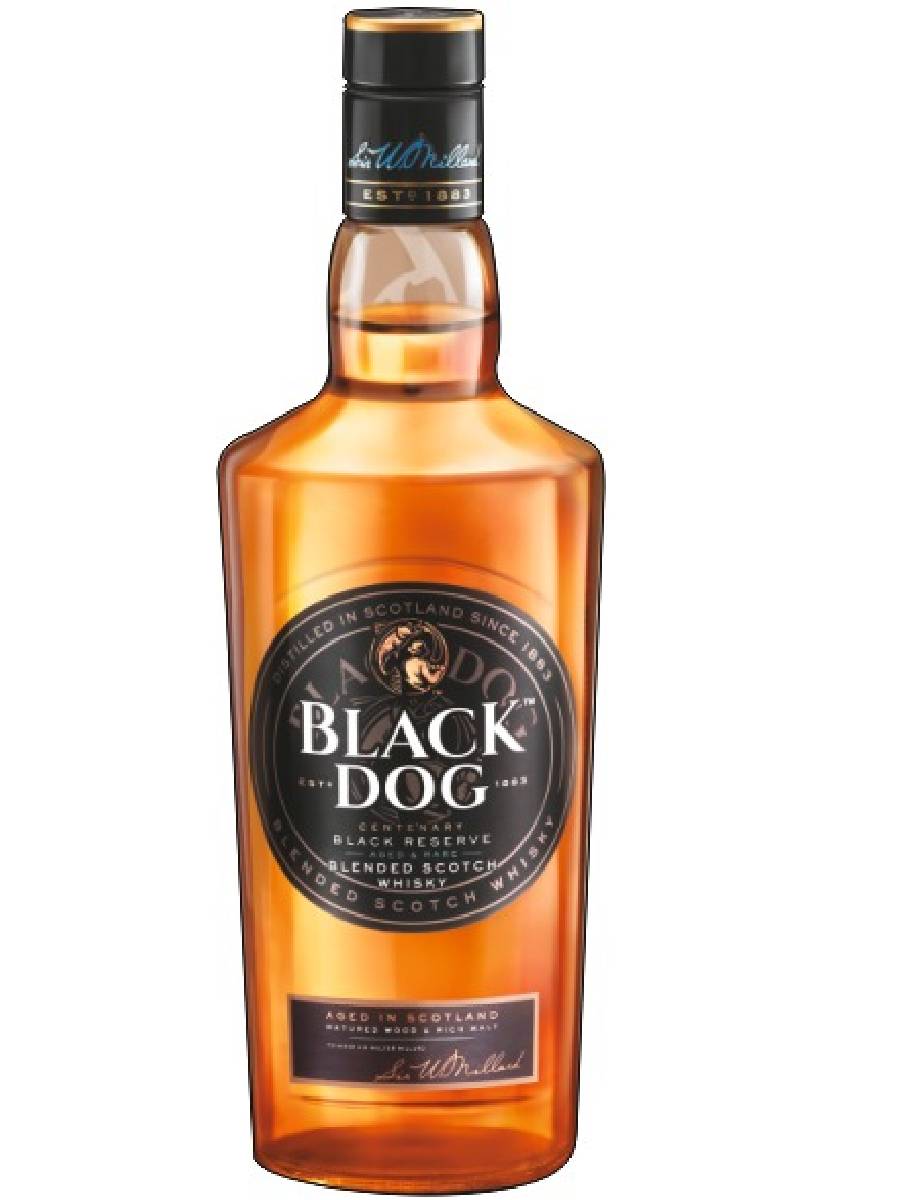 BLACK DOG (TRIPLE GOLD RESERVE INDIAN SCOTCH WHISKY)